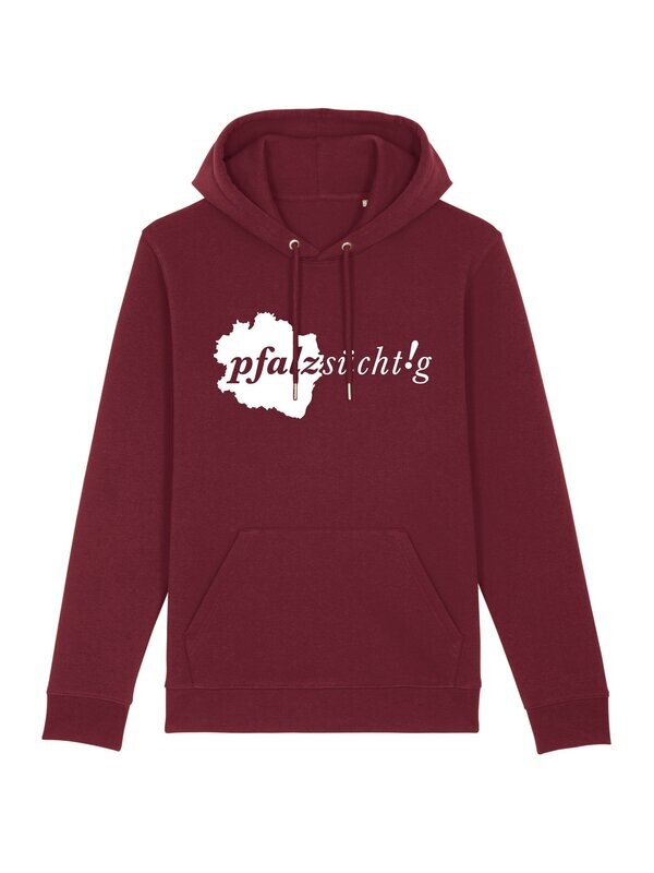 Hoodie "pfalzsücht!g" weinrot