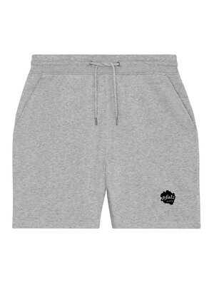 Jogginghose kurz grau (Logo in schwarz)