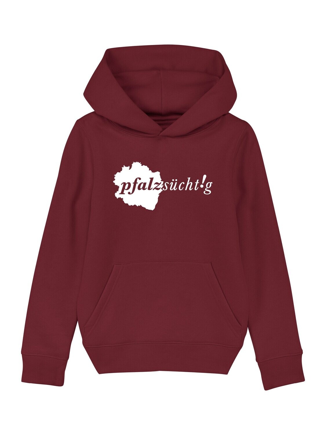 Mini Hoodie "pfalzsücht!g" weinrot