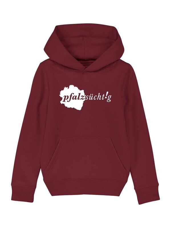 Mini Hoodie "pfalzsücht!g" weinrot