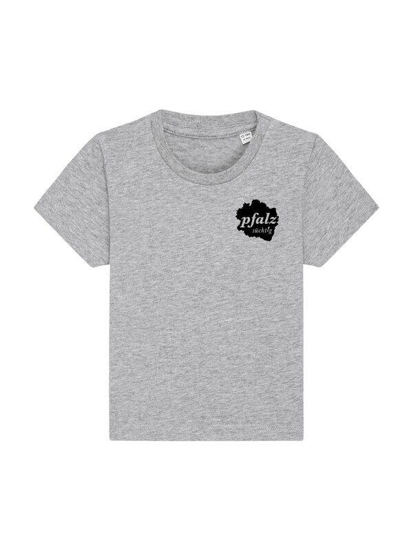 T-Shirt Baby "pfalzgrenze" grau (Logo in schwarz)