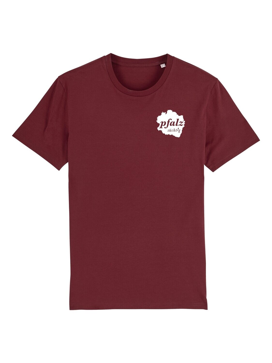 T-Shirt "pfalzgrenze" Unisex weinrot