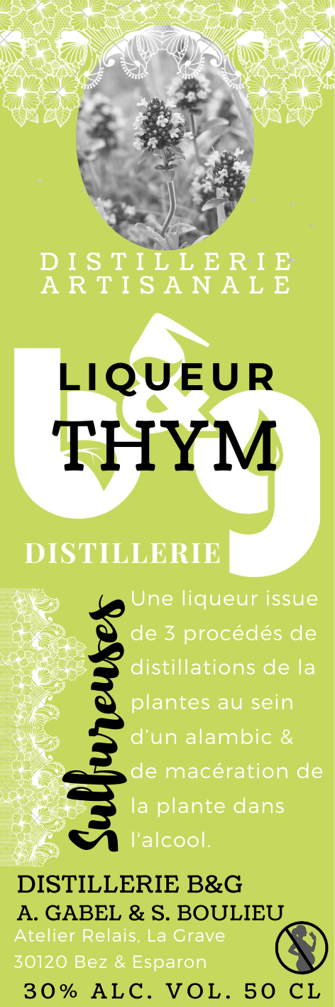 ​LIQUEUR DE PLANTES DE THYM