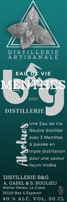 ​EAU DE VIE NEUTRE A LA MENTHE