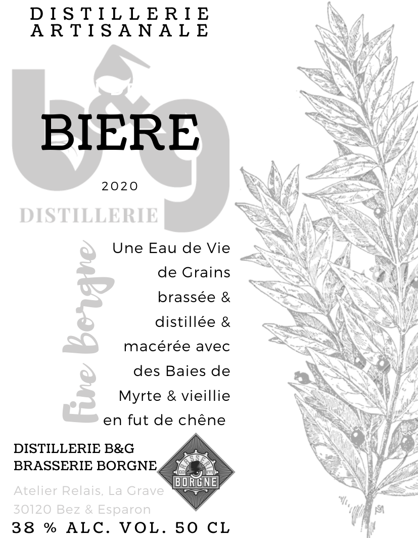 ​EAU DE VIE BIERE A LA MYRTE