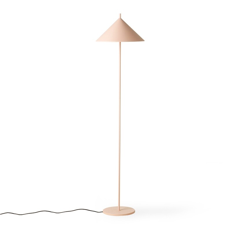 Metal Triangle Floor Lamp - Matt Nude Metal Triangle Floor Lamp - Matt Nude