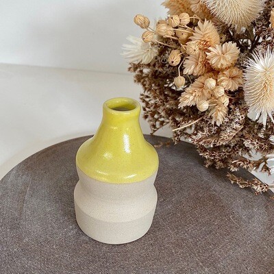 Mini vase jaune
