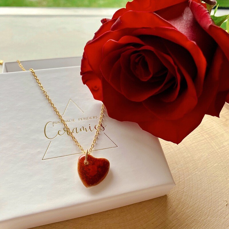 Chaîne Coeur Rouge