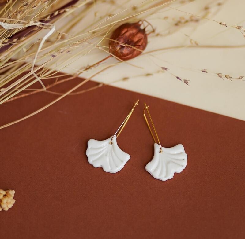 Dormeuse Ginkgo en porcelaine