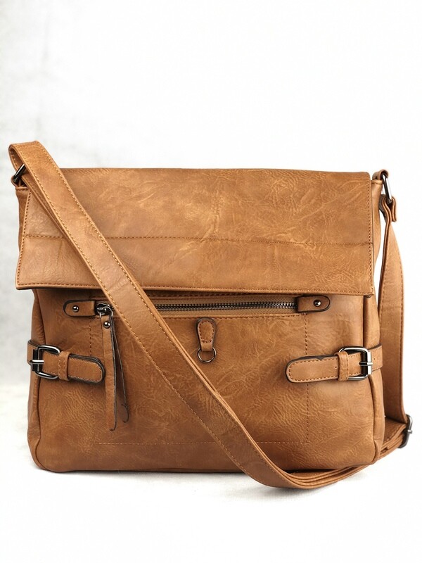 Tan Fashion Satchel