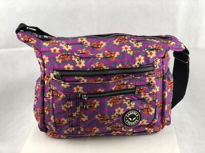 Lightweight Fashion handbag purple daisy