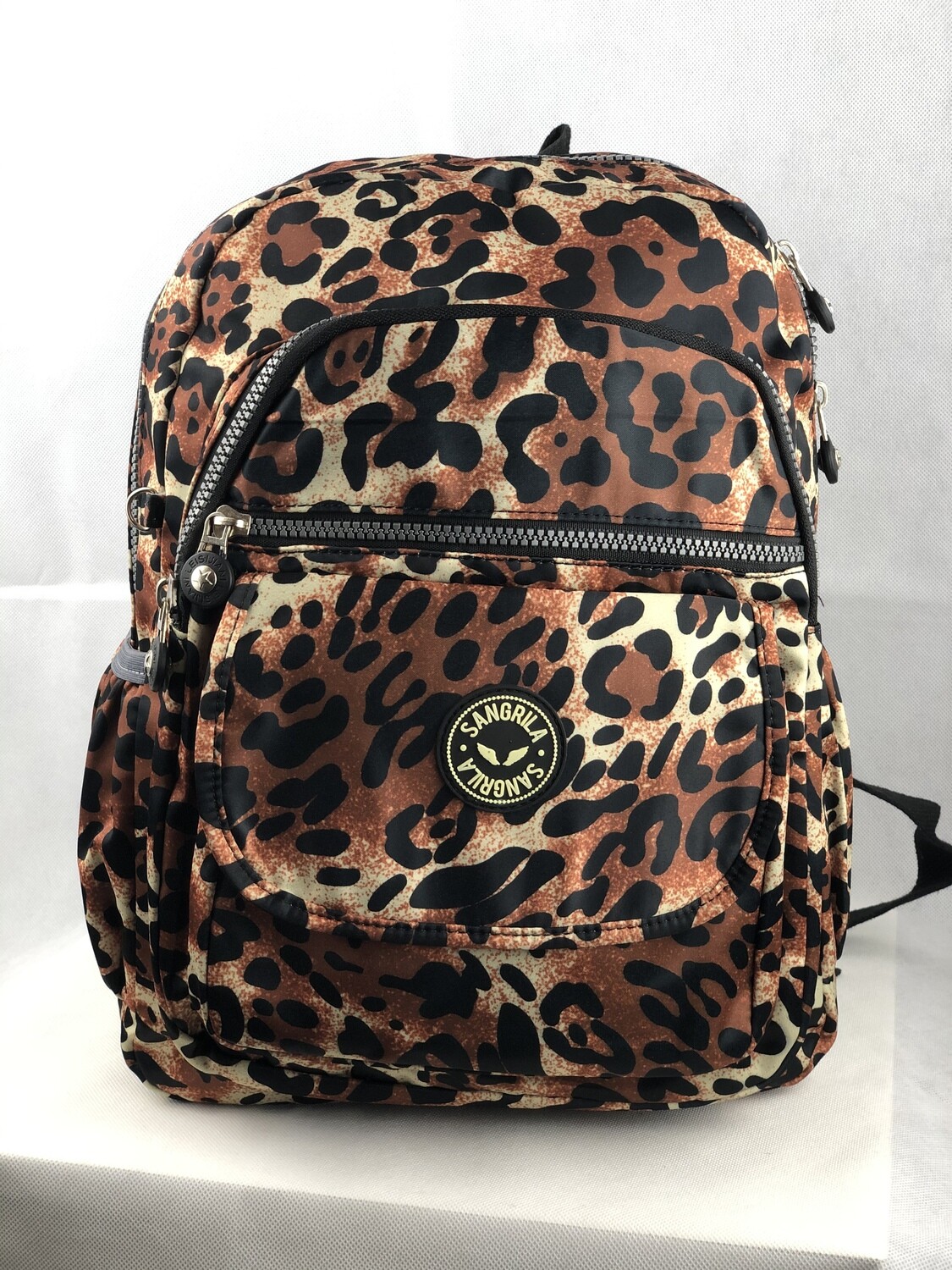 Leopard print backpack