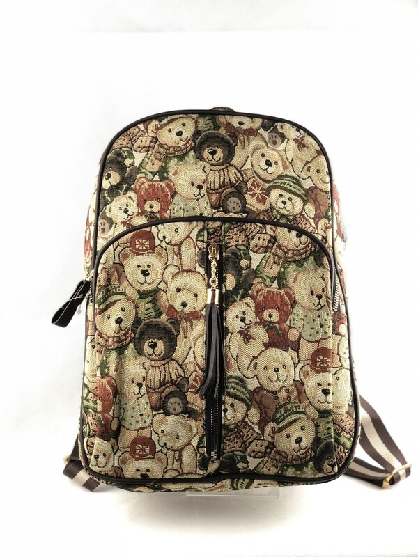 Teddy bear Tapestry backpack