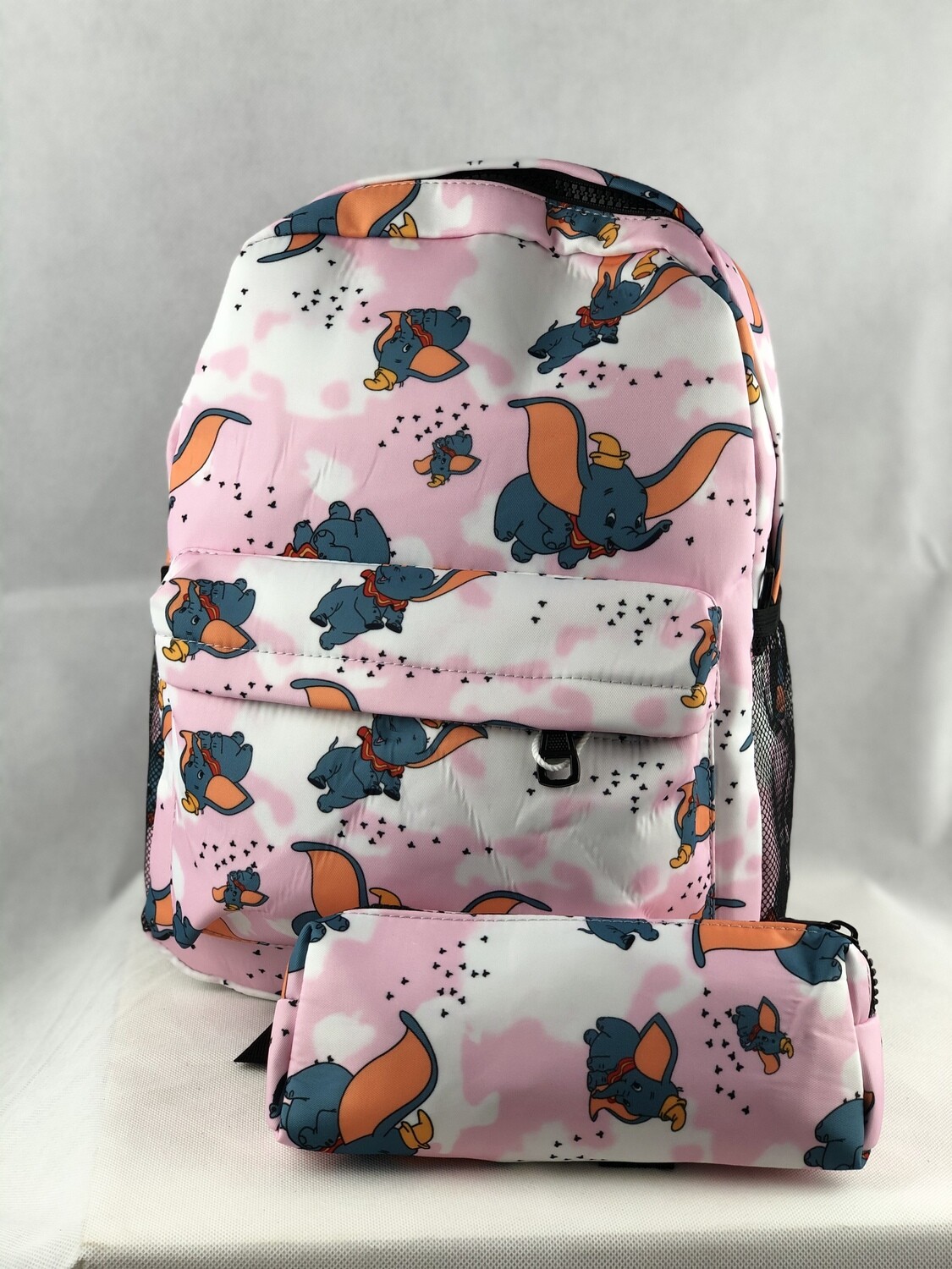 Pink elephant Children’s backpack & pencil case set