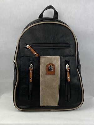 Black/Beige Fashion backpack