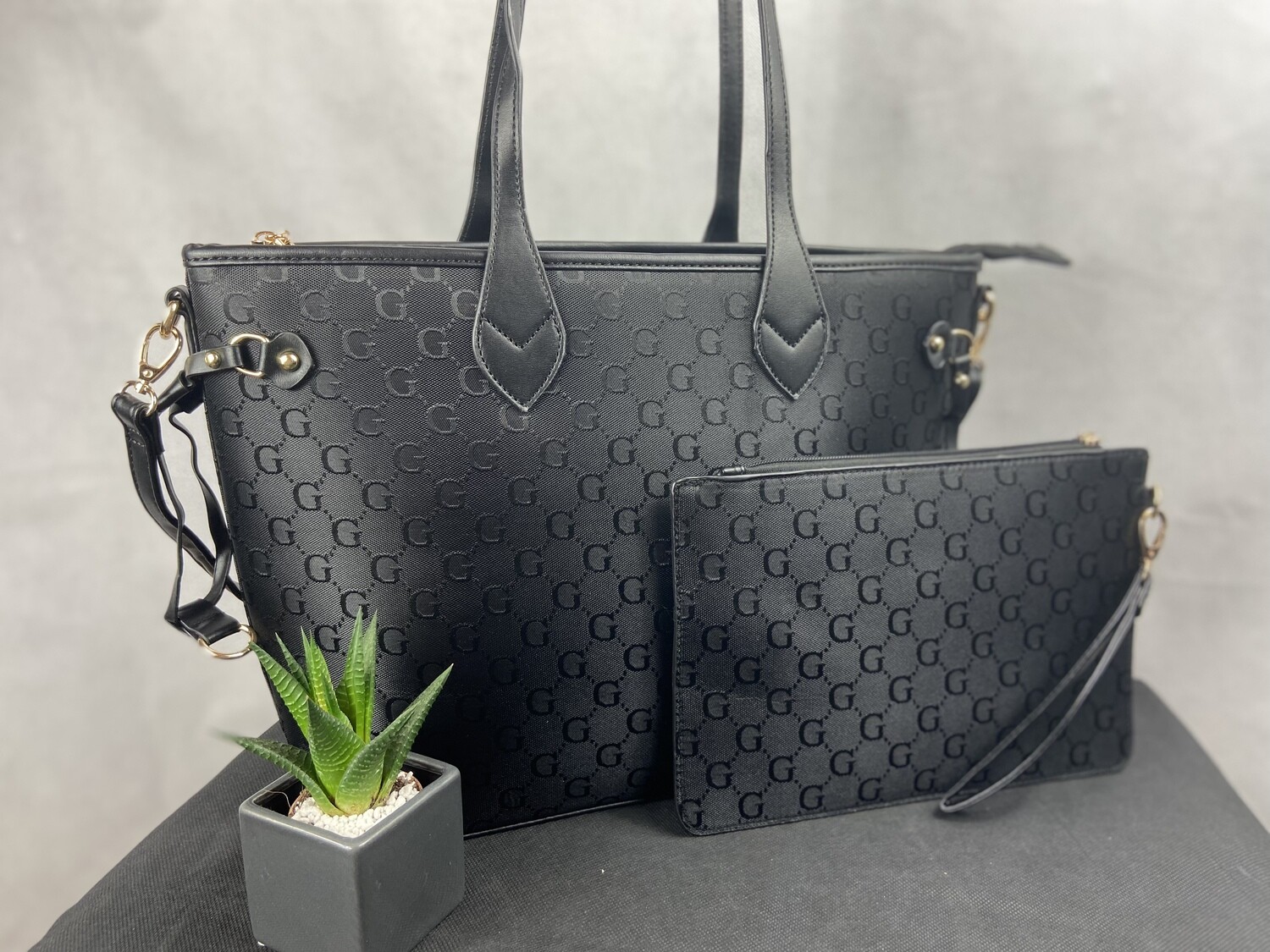 Handbag & purse set- Black