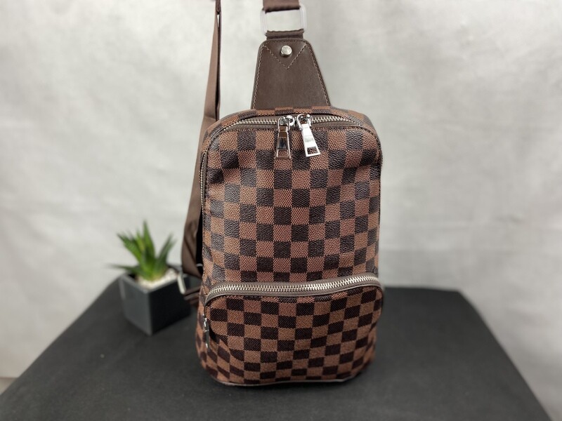 Tan/Brown Single strap fashion backpack