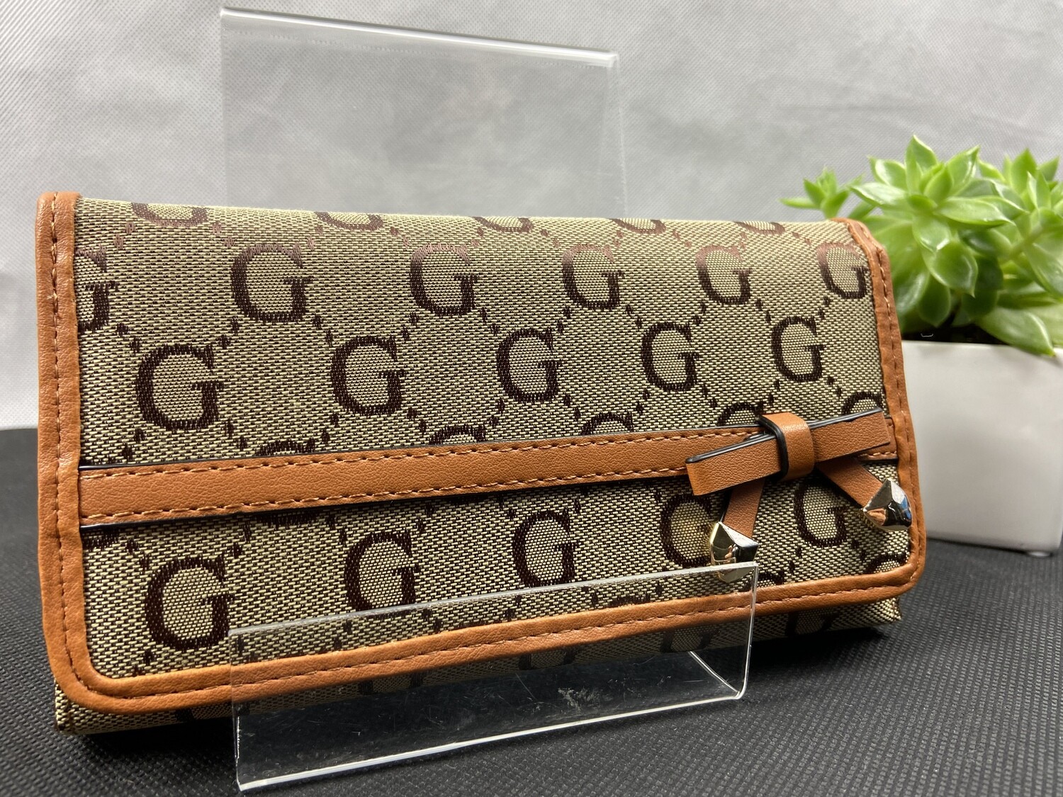 Tan RFID Fashion purse