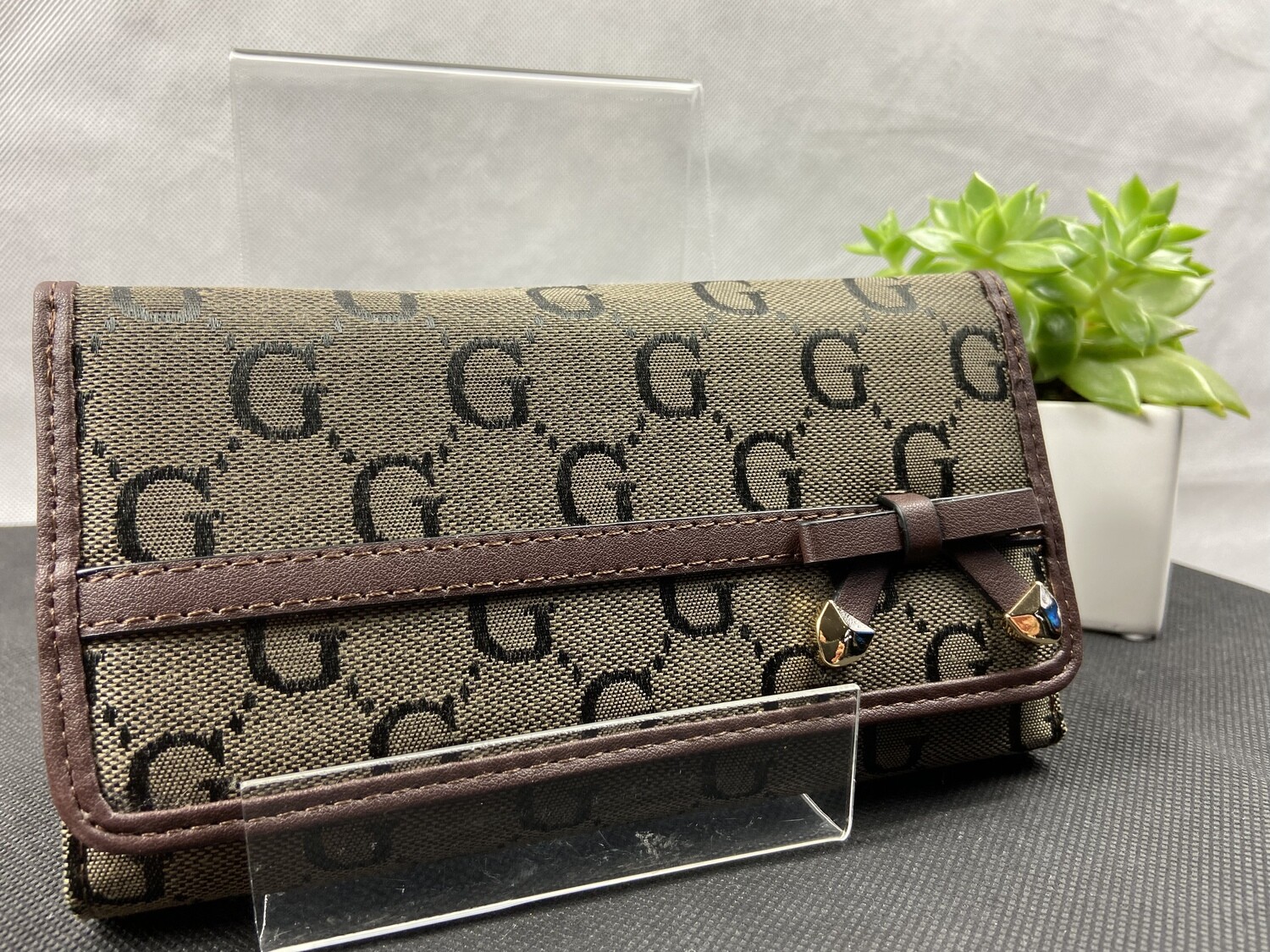 Brown RFID Fashion purse
