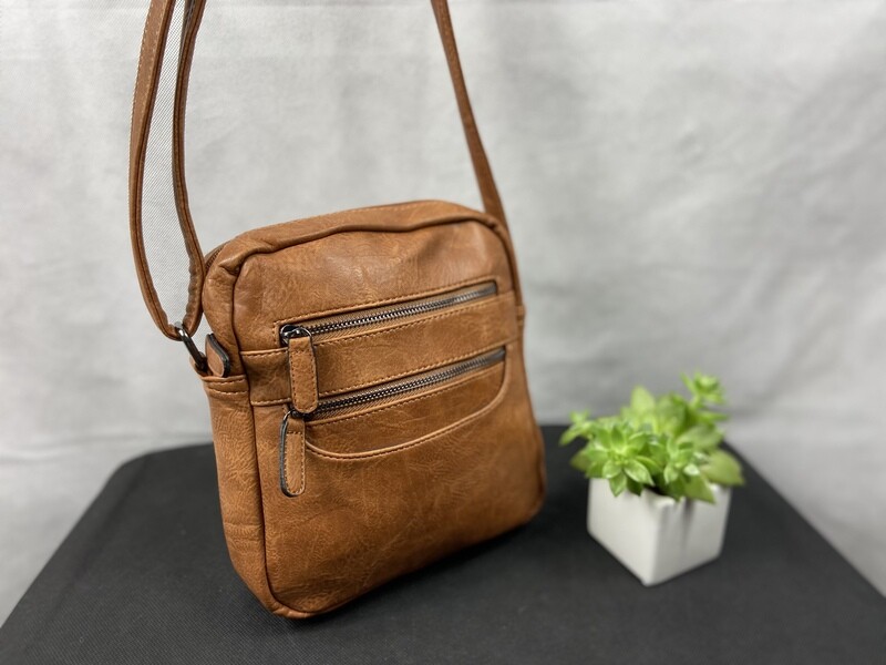Tan crossbody bag