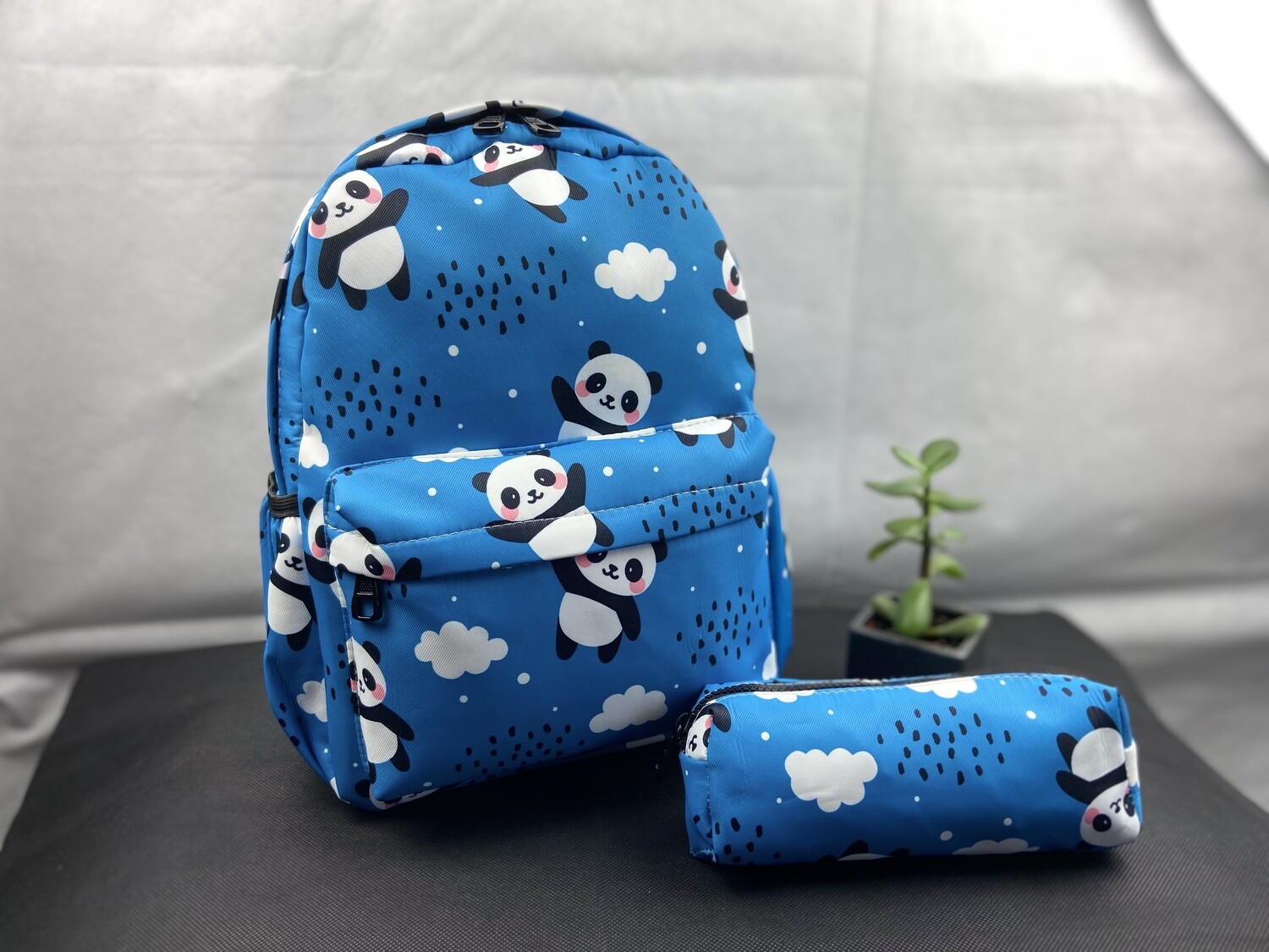 Childrens cloud panda backpack & pencil case set