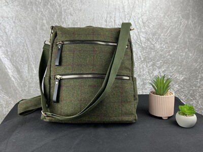 Green backpack/ handbag