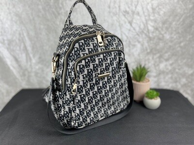 Black and grey fashion backpack