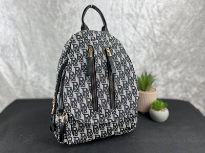 Black and grey fashion backpack