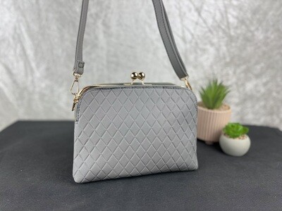 Grey fashion handbag