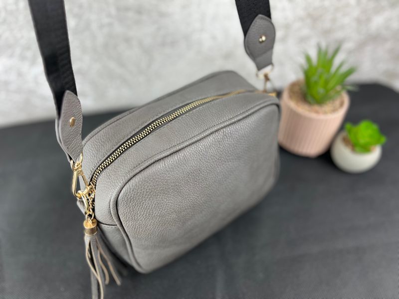 Grey fashion handbag