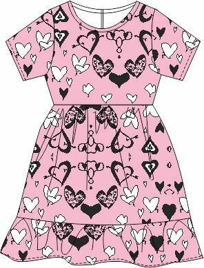 WK004_Girls dress with frill hem 3_4 Years to 13-14 years PDF, seperated