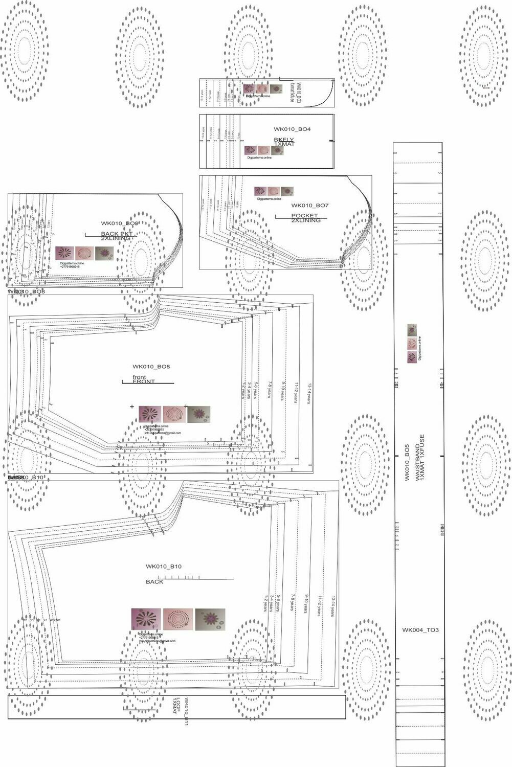 WK010_BOYS SHORTS Slant POCKETS 1-2to 13-14, PDF, nested