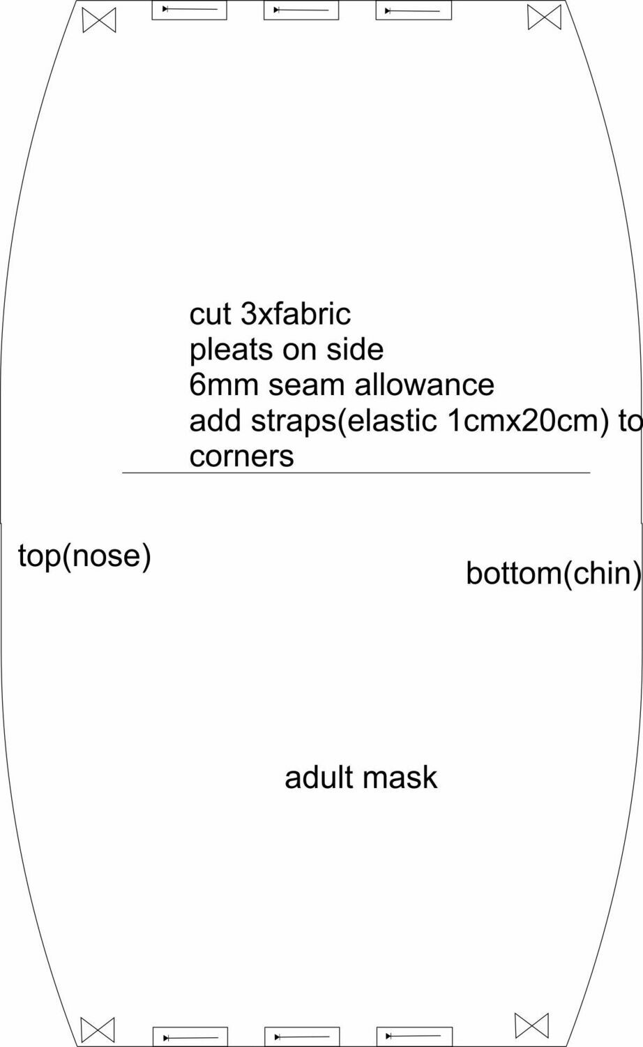 WP004_Mask, one size fit all, free pattern