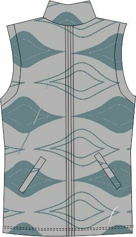 WM015_Unisex bodywarmer, binding sleeves and weltpockets-PDF-Size XS-4XL
