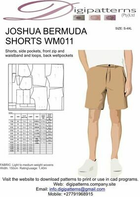 WM011_MENS BERMUDA SHORT, HPGL\PLOT\CAD FILE, Sizes seperated.