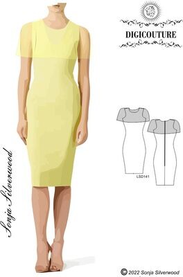 Shoulder cape dress  Couture runway inspired dress