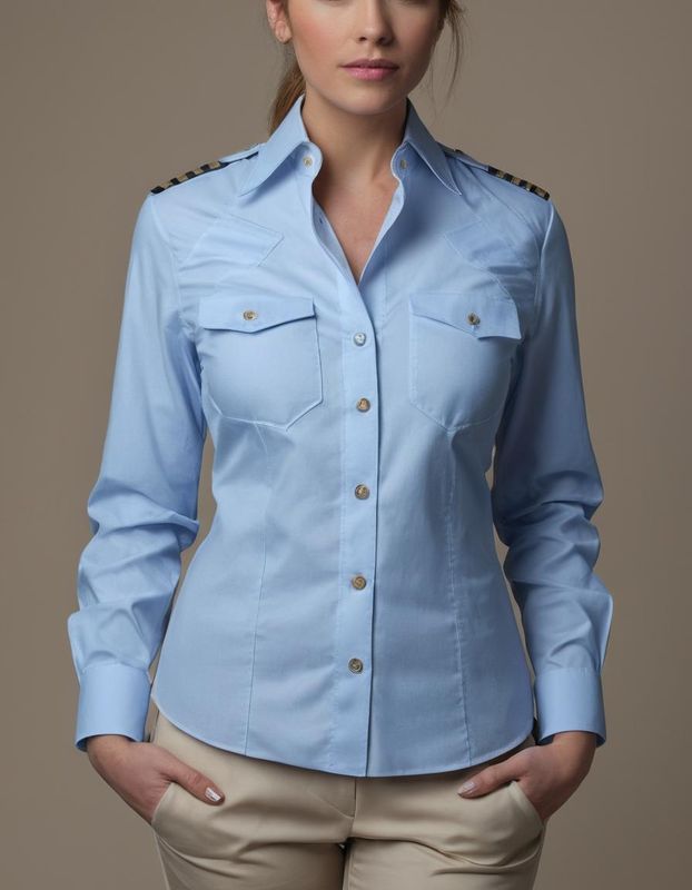 Ladies Pilot shirt longsleeve/shortsleeve