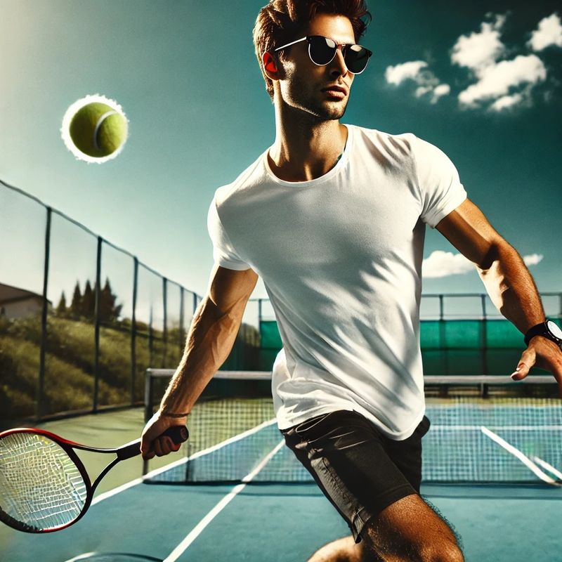 Mens white crewneck T shirt