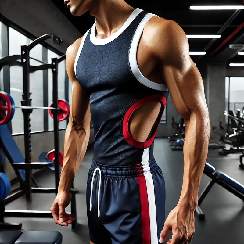 Mens Active designer vest and short