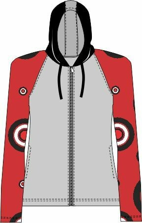 Ladies raglan hoody