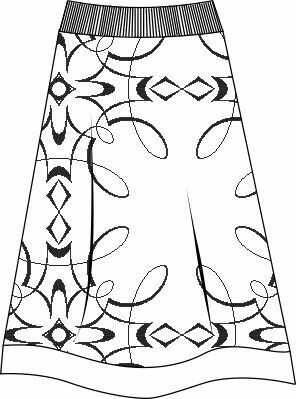 WL016_RIBWAISTED A LINE SKIRT WITH HEMLINE (XS_3XL) PDF, nested