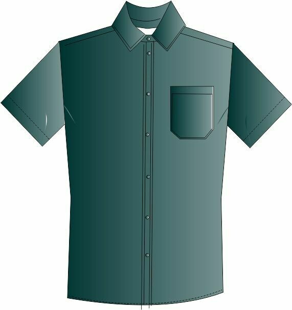 WM002_Mens short sleeve shirt  pattern S-4XL HPGL\PLOT\CAD FILE, Sizes seperated.
