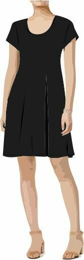 WL023_ALINE DRESS_Shortsleeve-PDF-Size XS-4XL, nested
