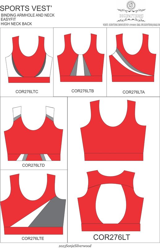Core ladies bratop open back