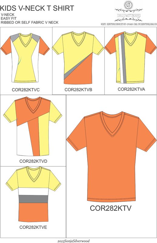 Core kids t'shirt v neck