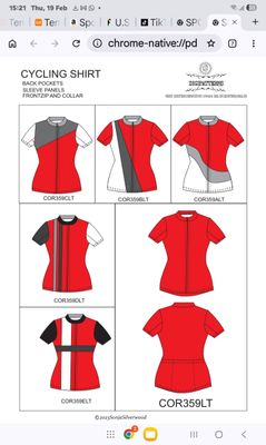 Ladies cycling top