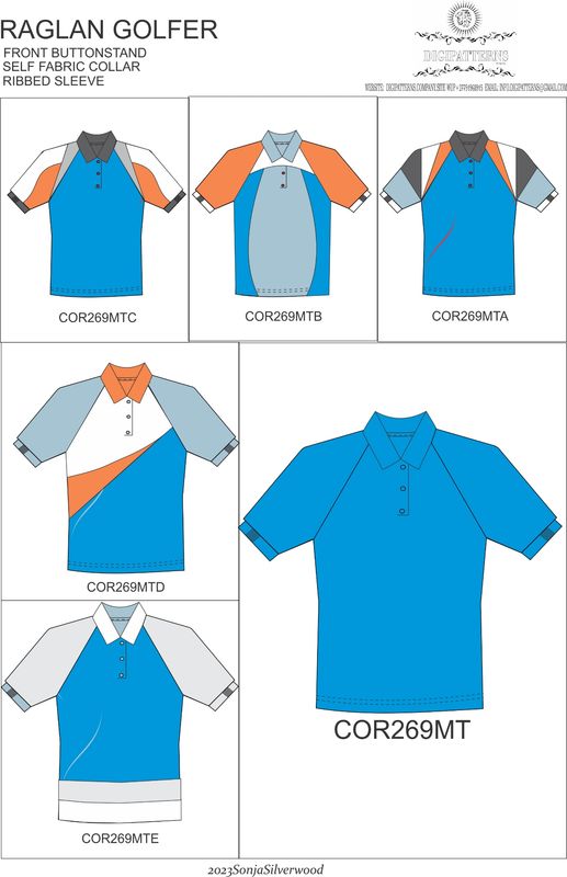 Core mens golfer raglan