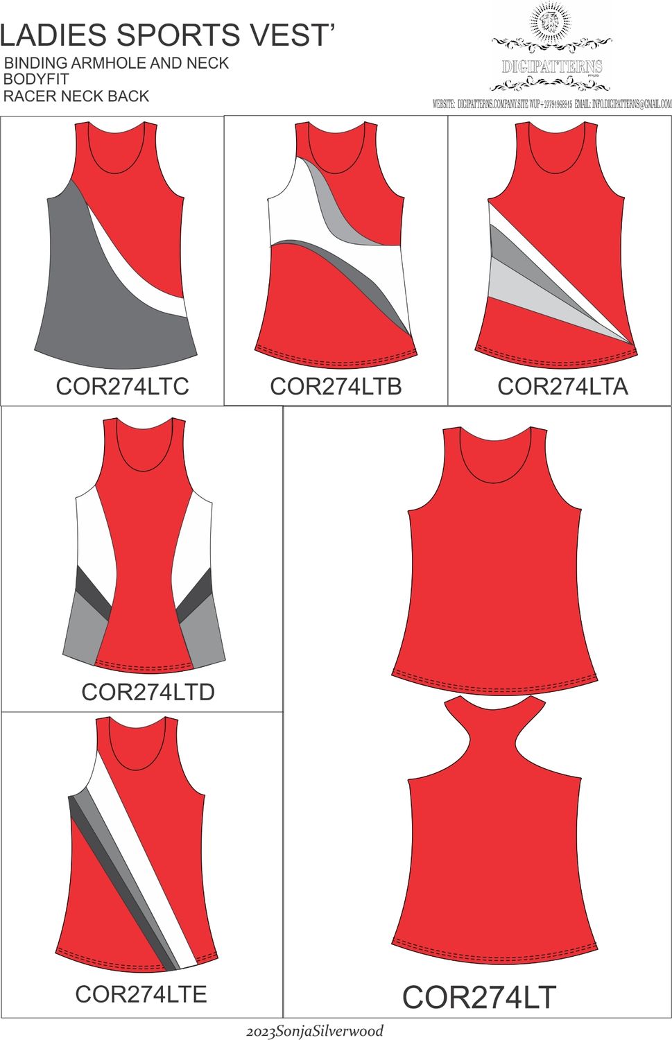 Core ladies vest racerback