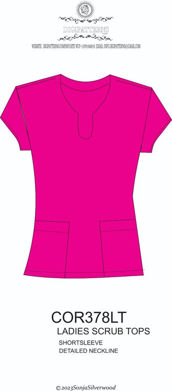 Scrubs ladies top