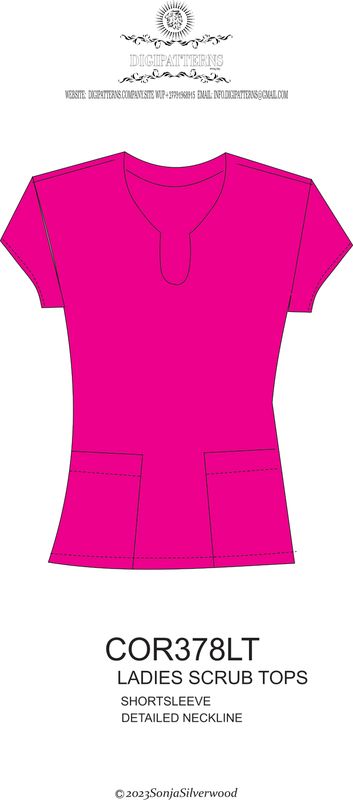 Scrubs keyhole top